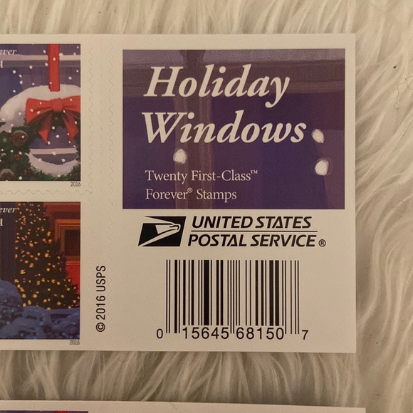 USPS Holiday Windows Forever stamps - 2 books for a total of 40 stamps 🎄♥️ - Picture 2 of 5